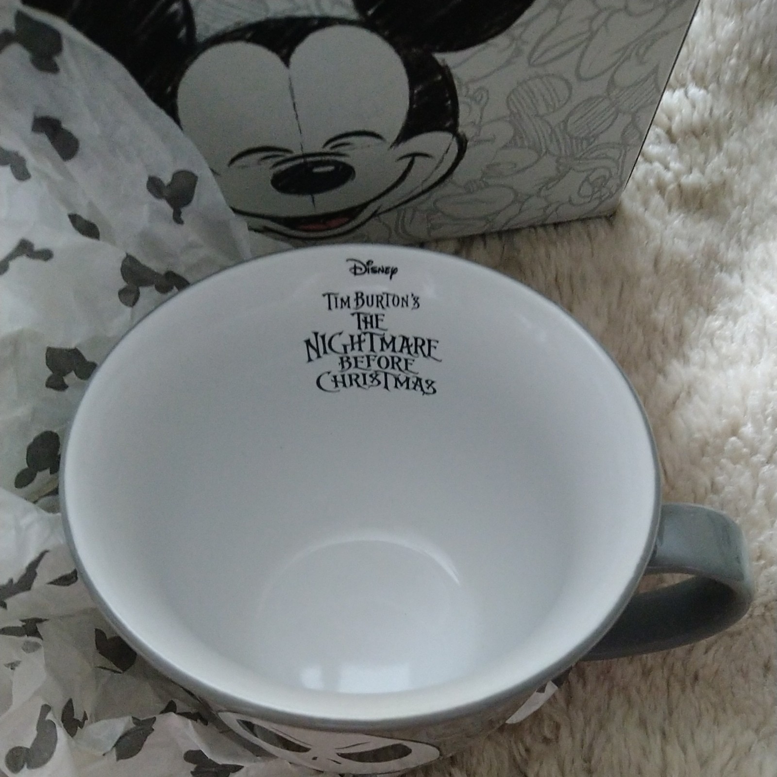 Jack Skellington Mug Disney Nightmare Before Christmas Cup Ceramic Gothic VGC
