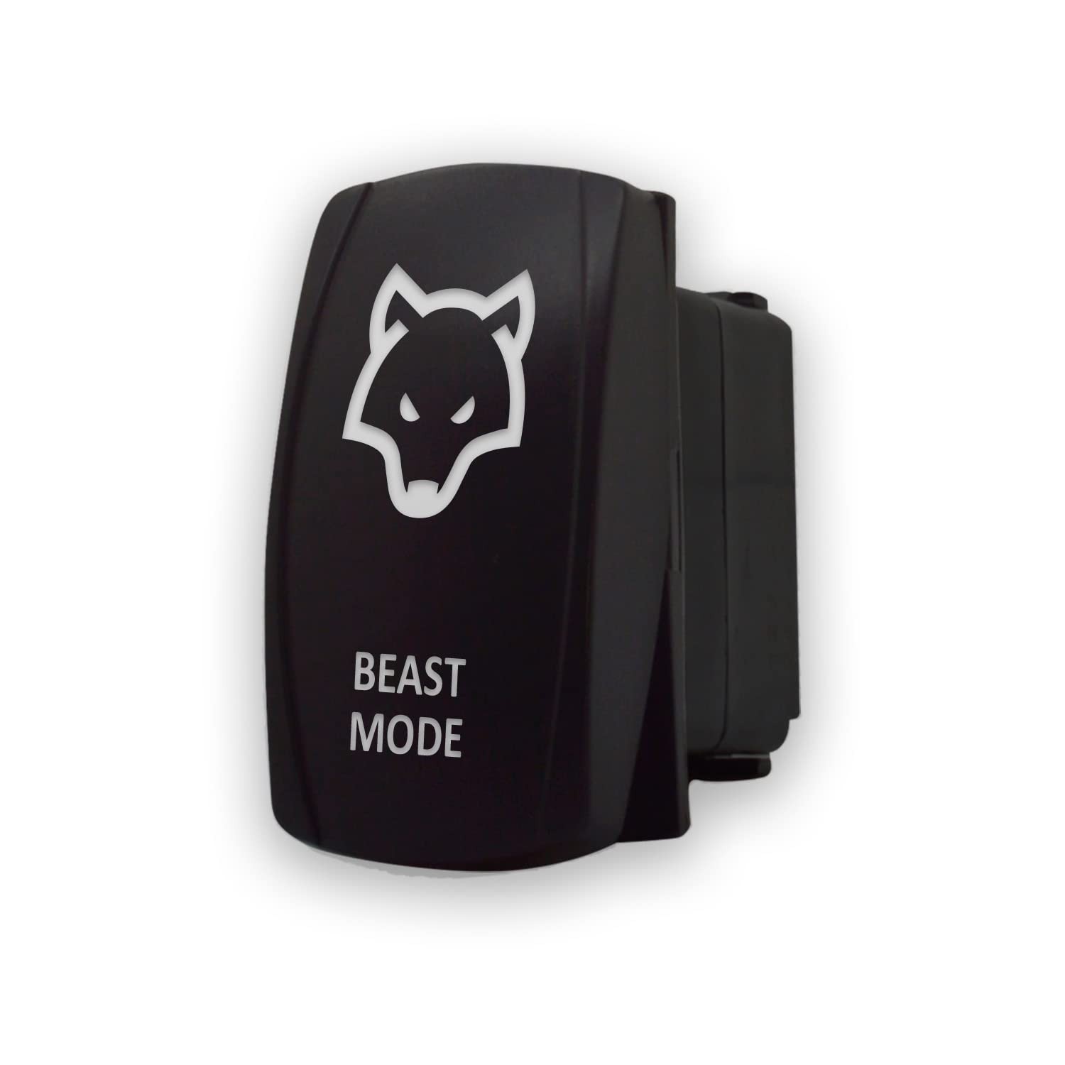 Beast Mode Orange Toggle Switch 20A 12V 5-Pin DPST Vertical Rocker LED Control