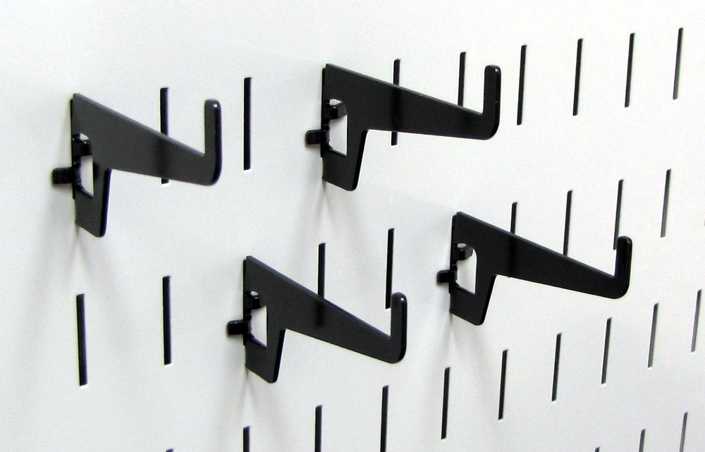 27/8in Long Reach Hook Pack Slotted Metal Pegboard Hooks Pegboard And Slotted To