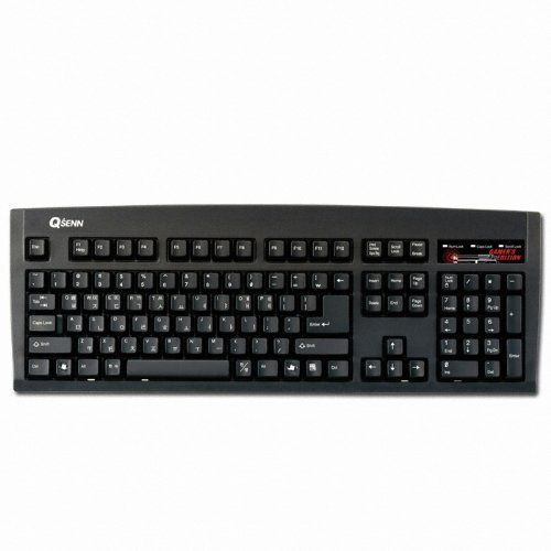 QSENN SEM-DT35 Black Gaming Keyboard in EN/KR USB Ver.