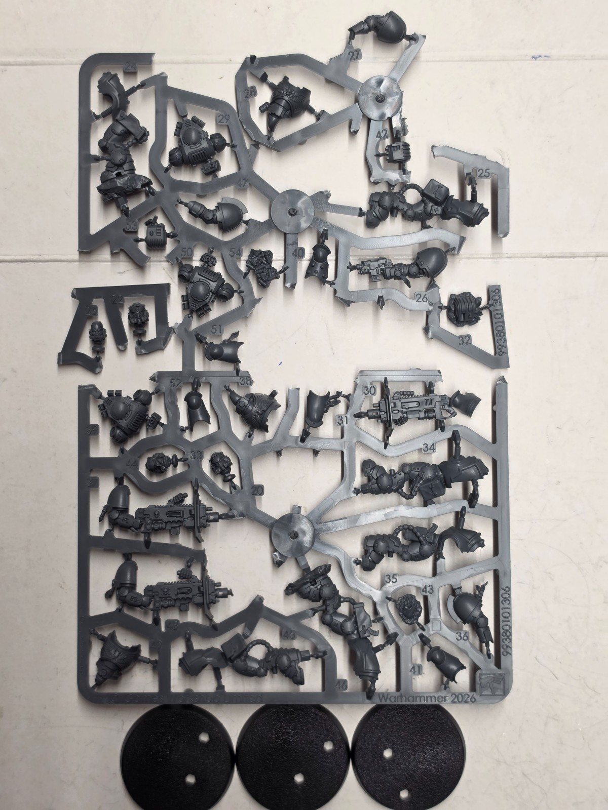 3 Eradicators with Heavy Bolters, Armageddon, Space Marines, Push-fit, GW 40k