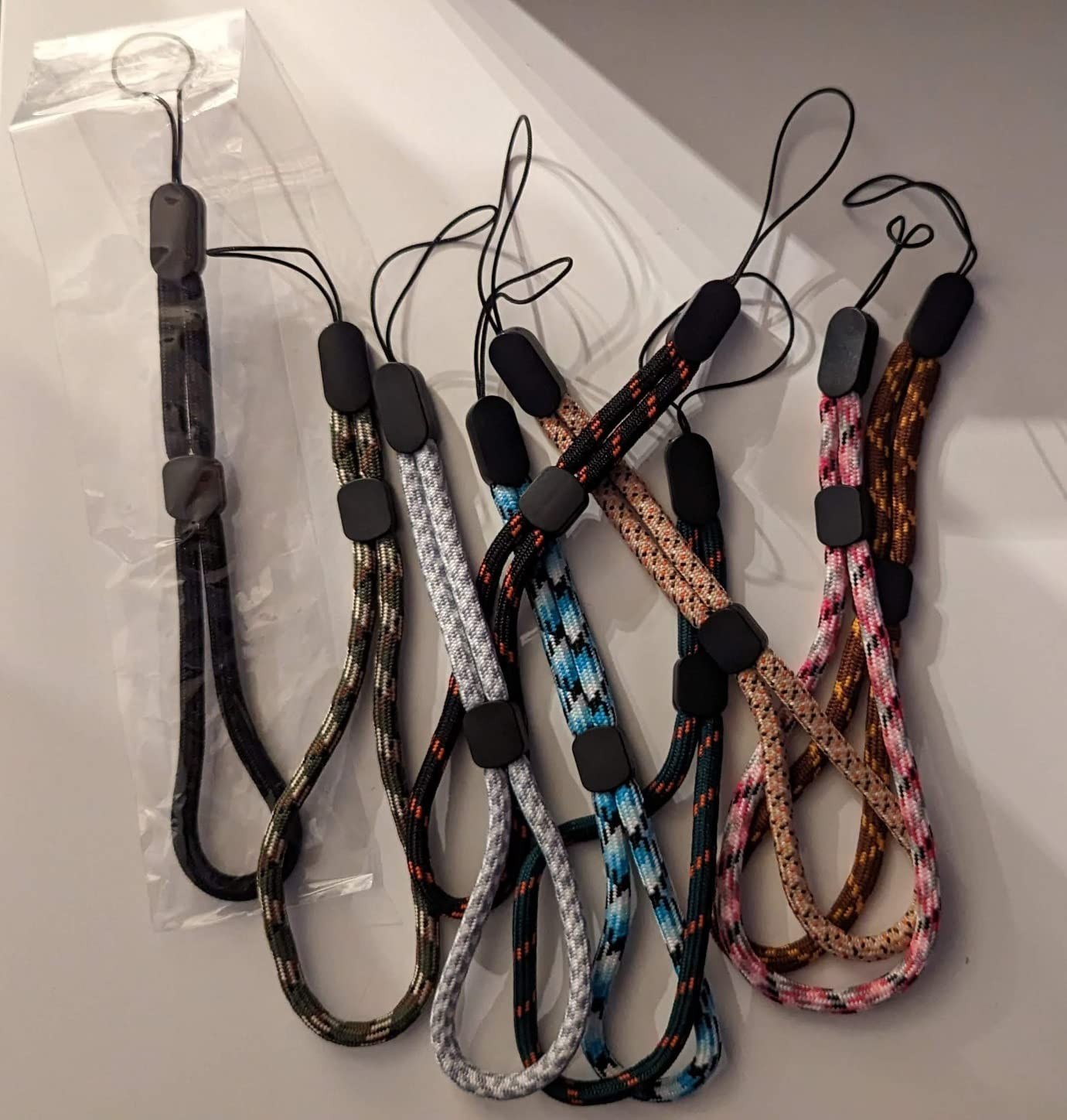 Adjustable Nylon Hand Wrist Strap Lanyard Colorful Phone Camera USB Flash Drive