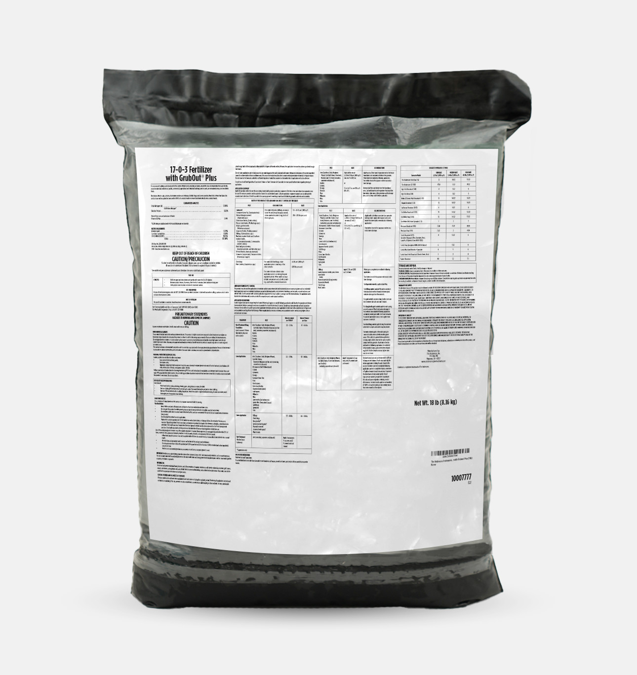 The Andersons Professional 17-0-3 Fertilizer with Grubout Plus (18,100 sq ft)