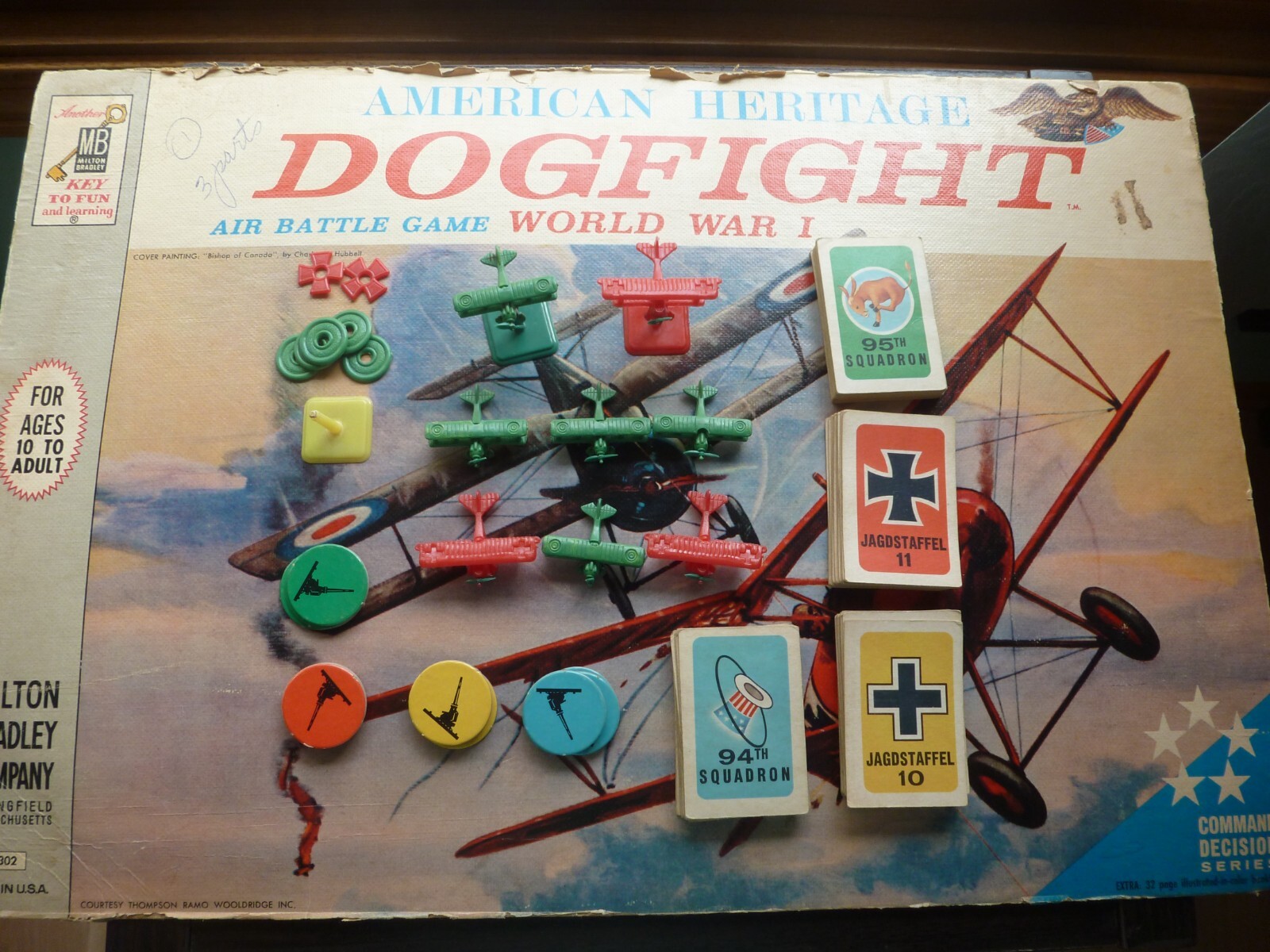 MB American Heritage DOG FIGHT Air Battle WW1 Game Replacement Pieces, You Pick