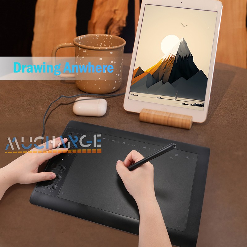 Digital Graphics Drawing Tablet Professional Working Tablet Battery-free pen