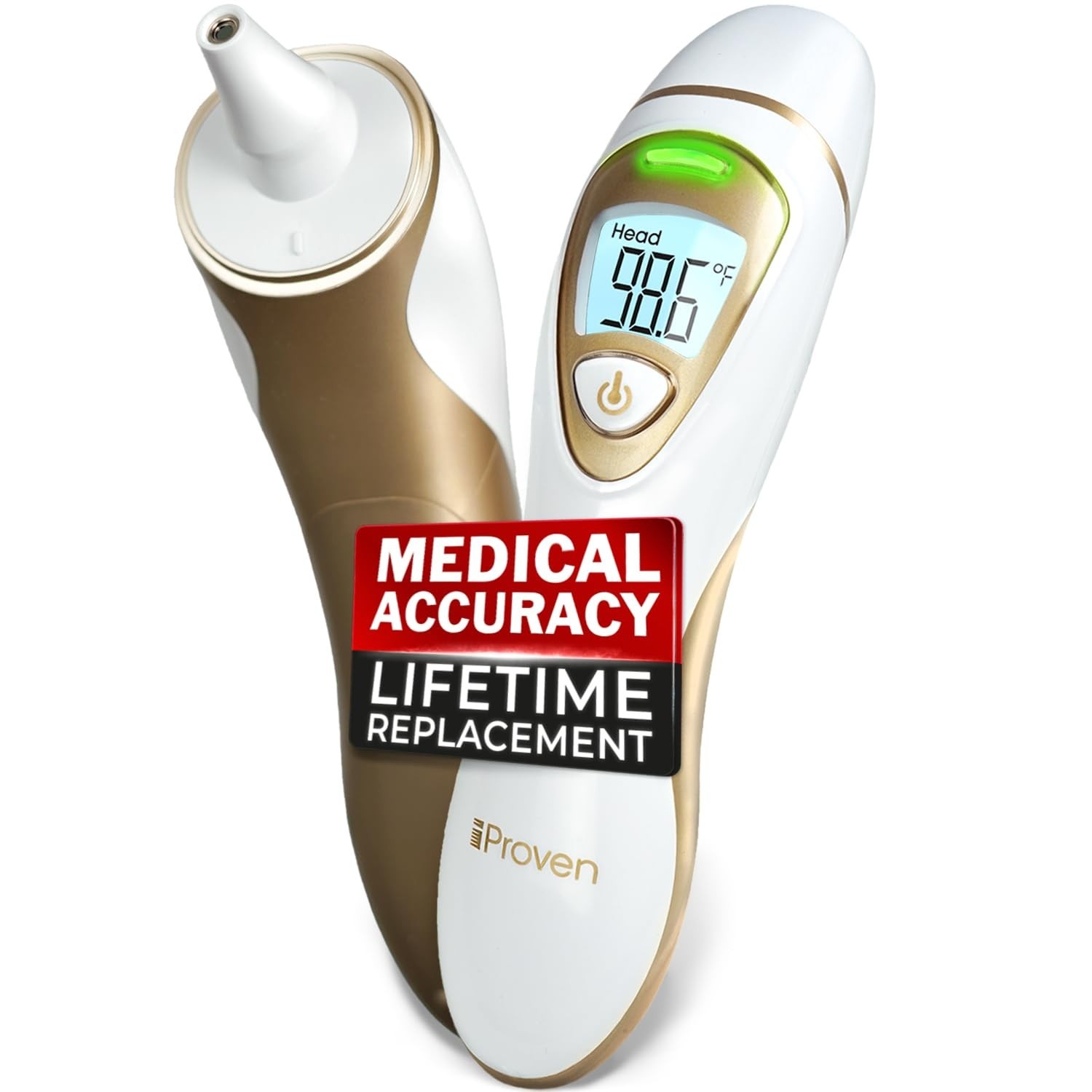 Quiet Vibration Ear Forehead Thermometer=