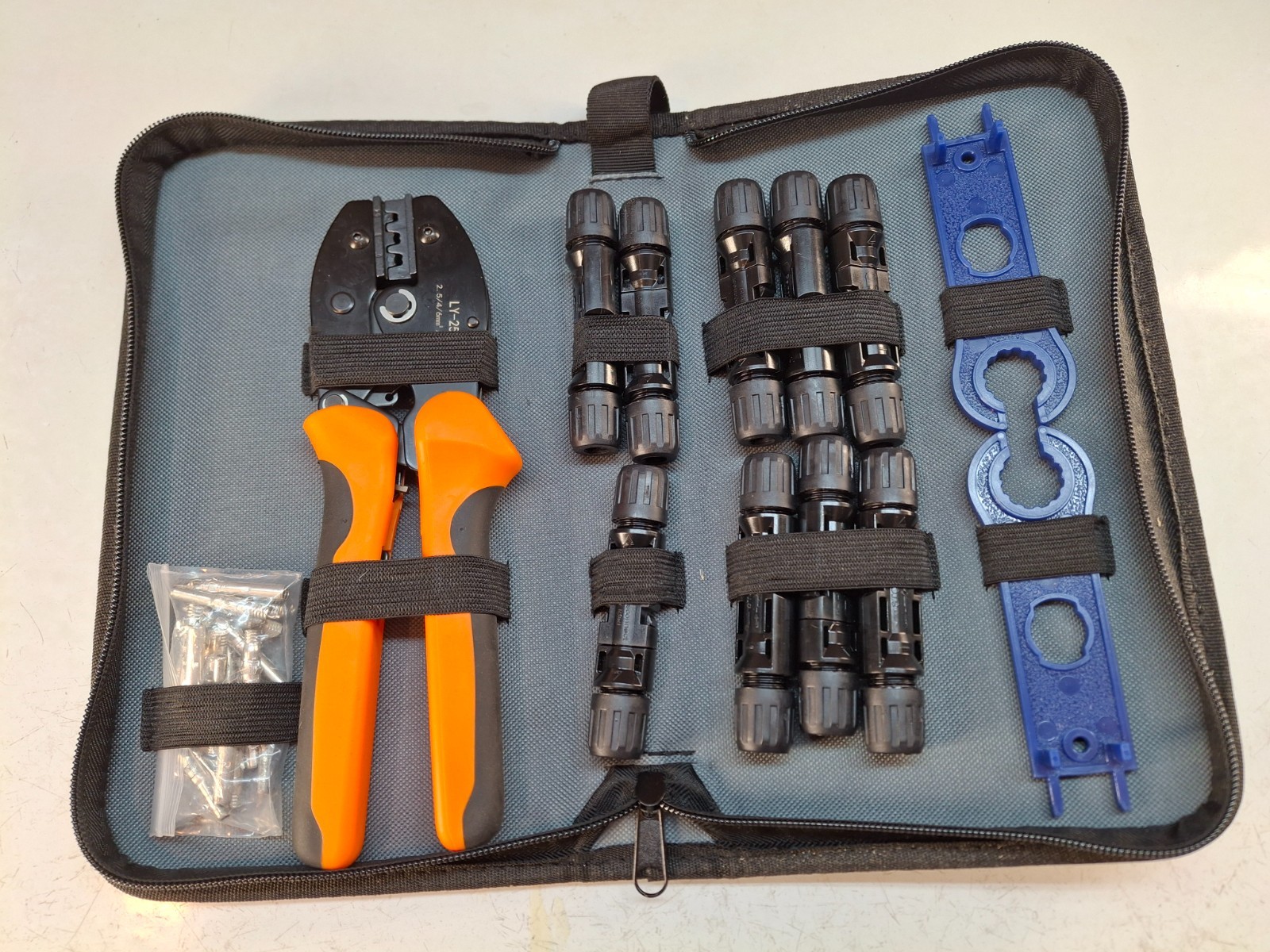ECO-WORTHY Solar Crimper Tool Kit; Crimper, 9 pair connectors, 2 spanner wrench
