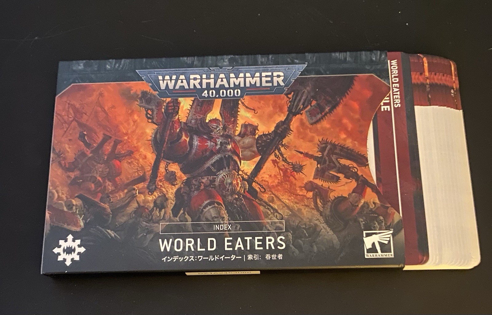 Warhammer 40k World Eaters Chaos Space Marines - 10th Edition Index Cards