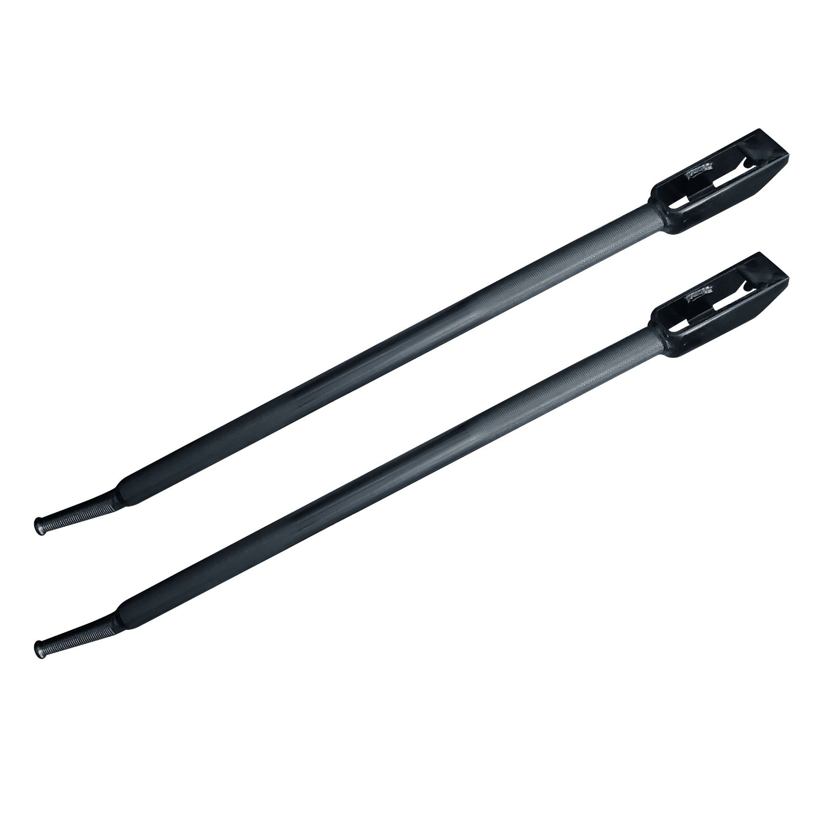 2 Pack 35" Combination Winch Bar for Flatbed Trailer Tie Down Strap Black Coated