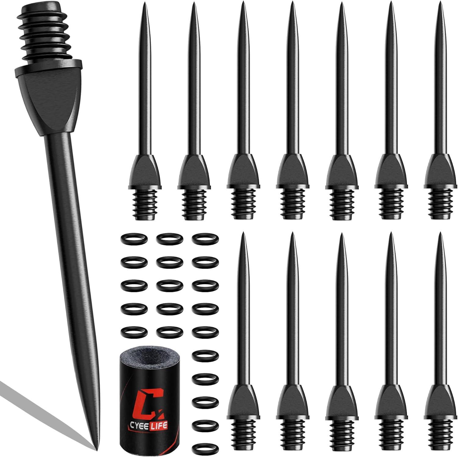 Steel Dart Tips 12Pcs,Dart Tip Removal 2BA Thread Soft Dart Tips Converter with