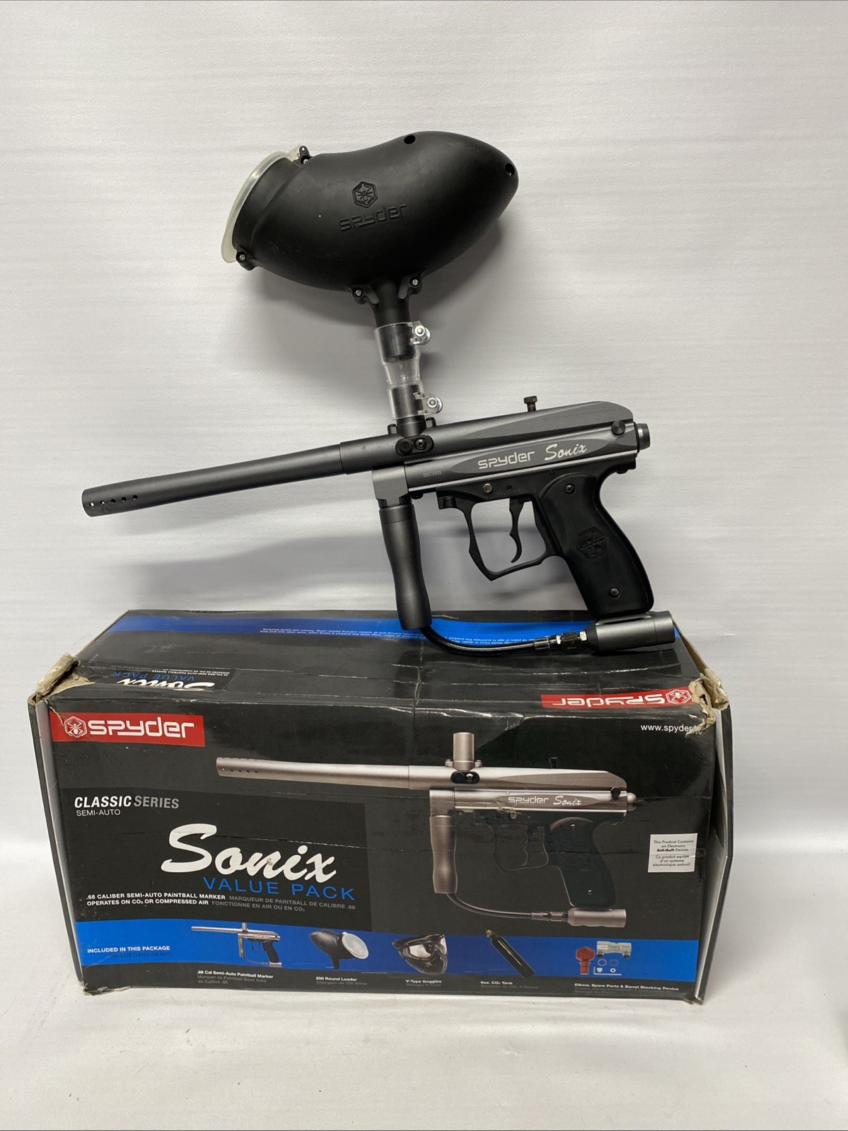 Spyder Sonix Pro Paintball Marker Paint Ball Gun RS21