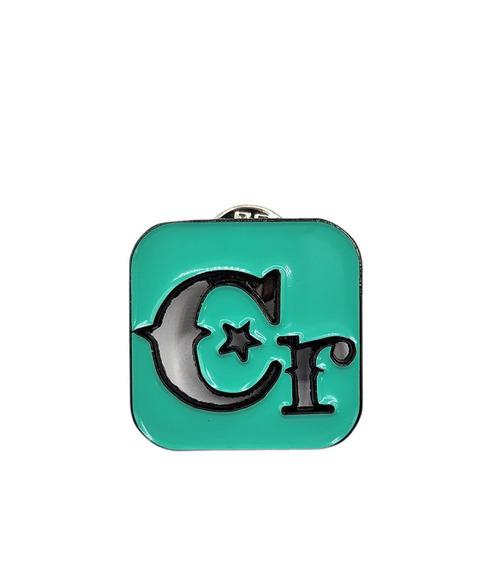 Cactus Ranch Casa Raul Logo Turquoise - Accessories Hat Cap Pins - Crhp-56