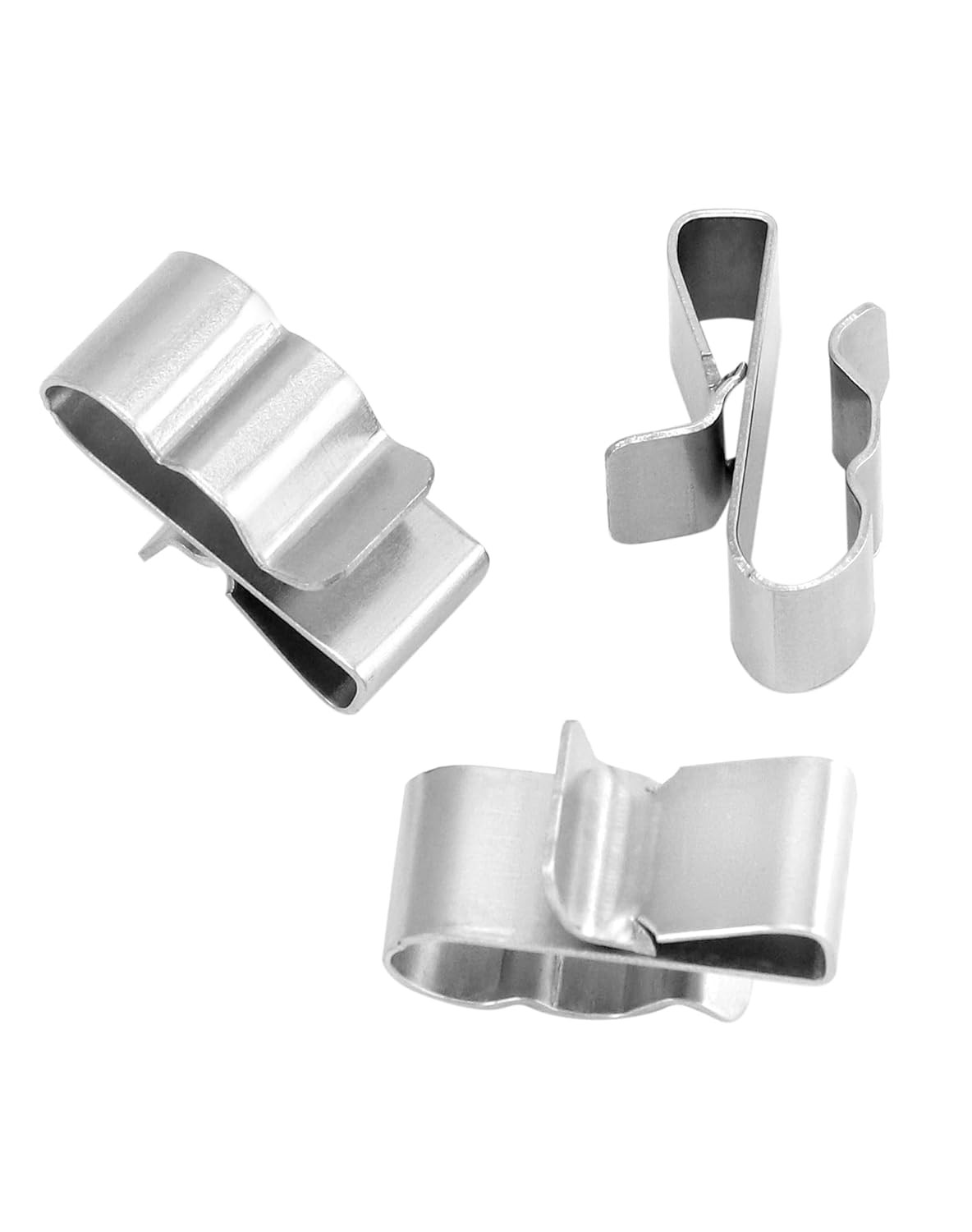 100Pcs 0.89” Stainless Steel Wire Clips for Trailer Frame Solar Panel Cables