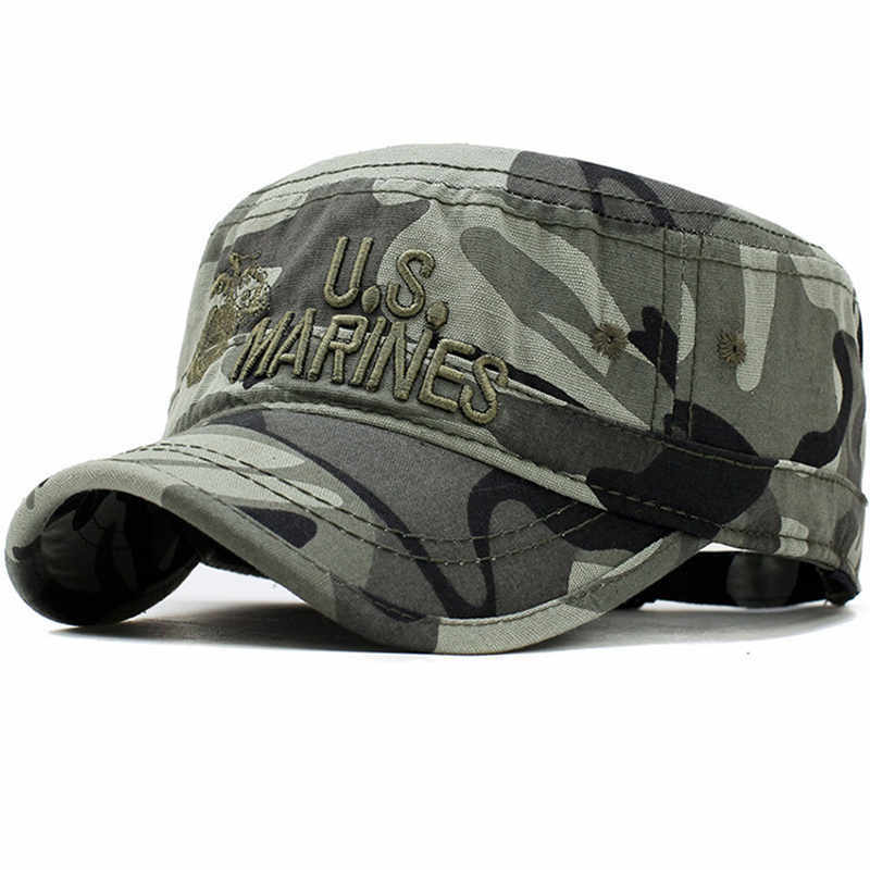 Gorra Militar Con Camuflaje De Los Marinos De Los Estados Unidos, De Algodón