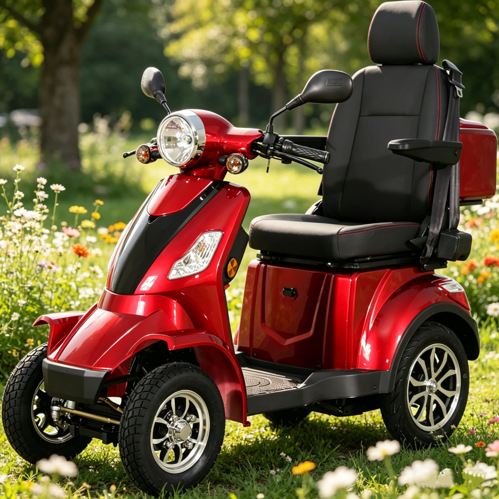 All Terrain Electric Scooter 1000W Duty Mobility Scooter For Adult Daily Travel