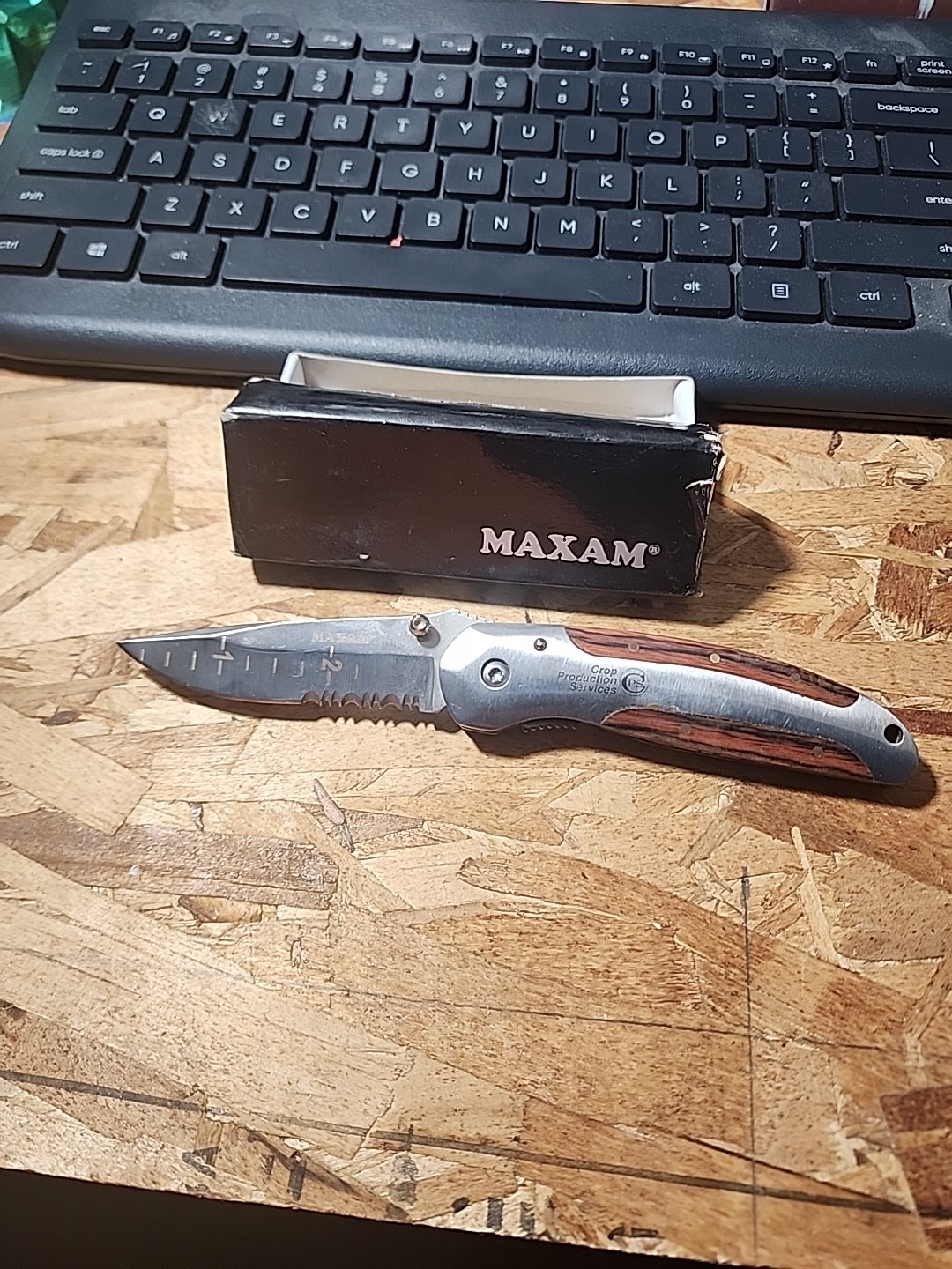 MAXAM Liner Lock Serrated Folding Pocket Knife - 4"