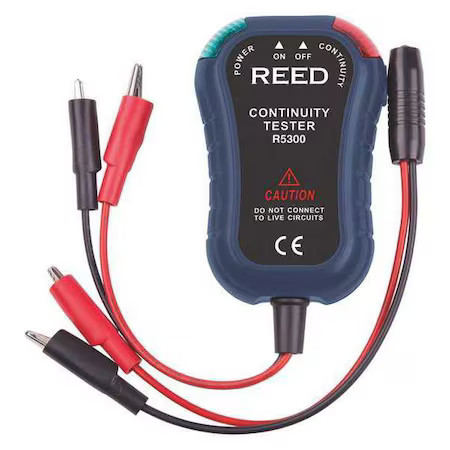 Reed Instruments R5300 Continuity Tester, Probe Tip, No Display