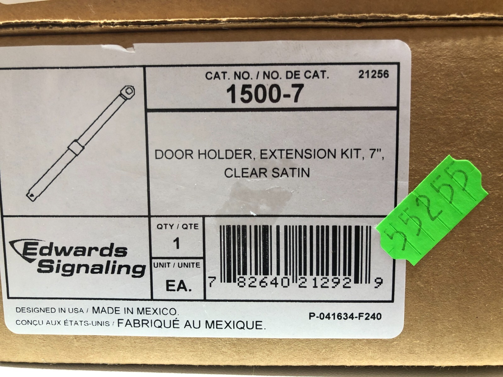 Edwards 1500-7 Door Holder Extension Rods Adjustable Extension - 7IN