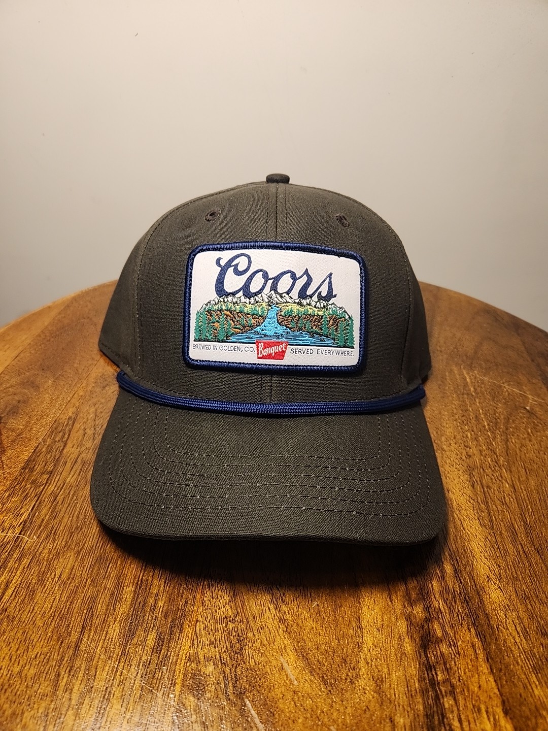 Coors X Wrangler The Outskirts Waxed Adjustable Hat Olive New