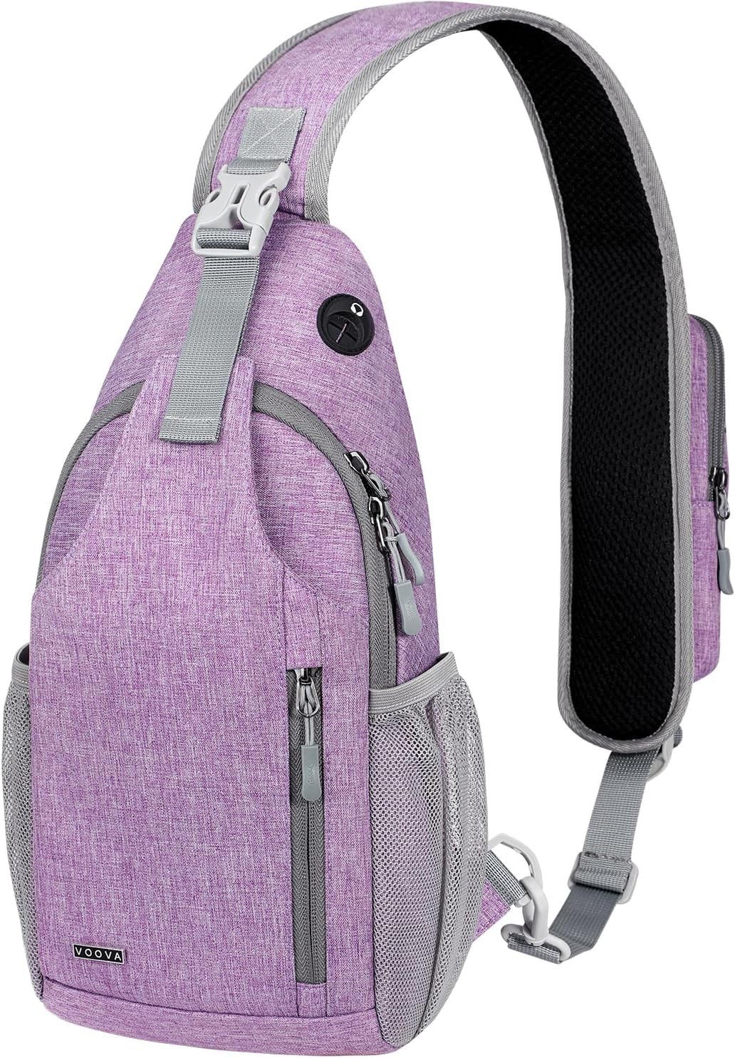 Voova Crossbody Sling Backpack Bag for Men Women, Travel no, Purple