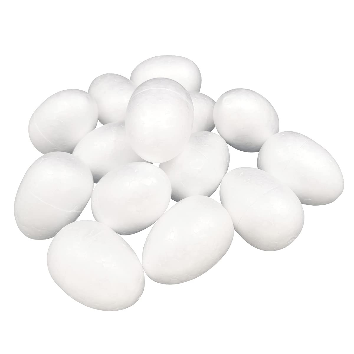 FFchuanhe 2.75 Inch 32 Pack Craft Foam Eggs, Polystyrene Foam Eggs, Easter, C...