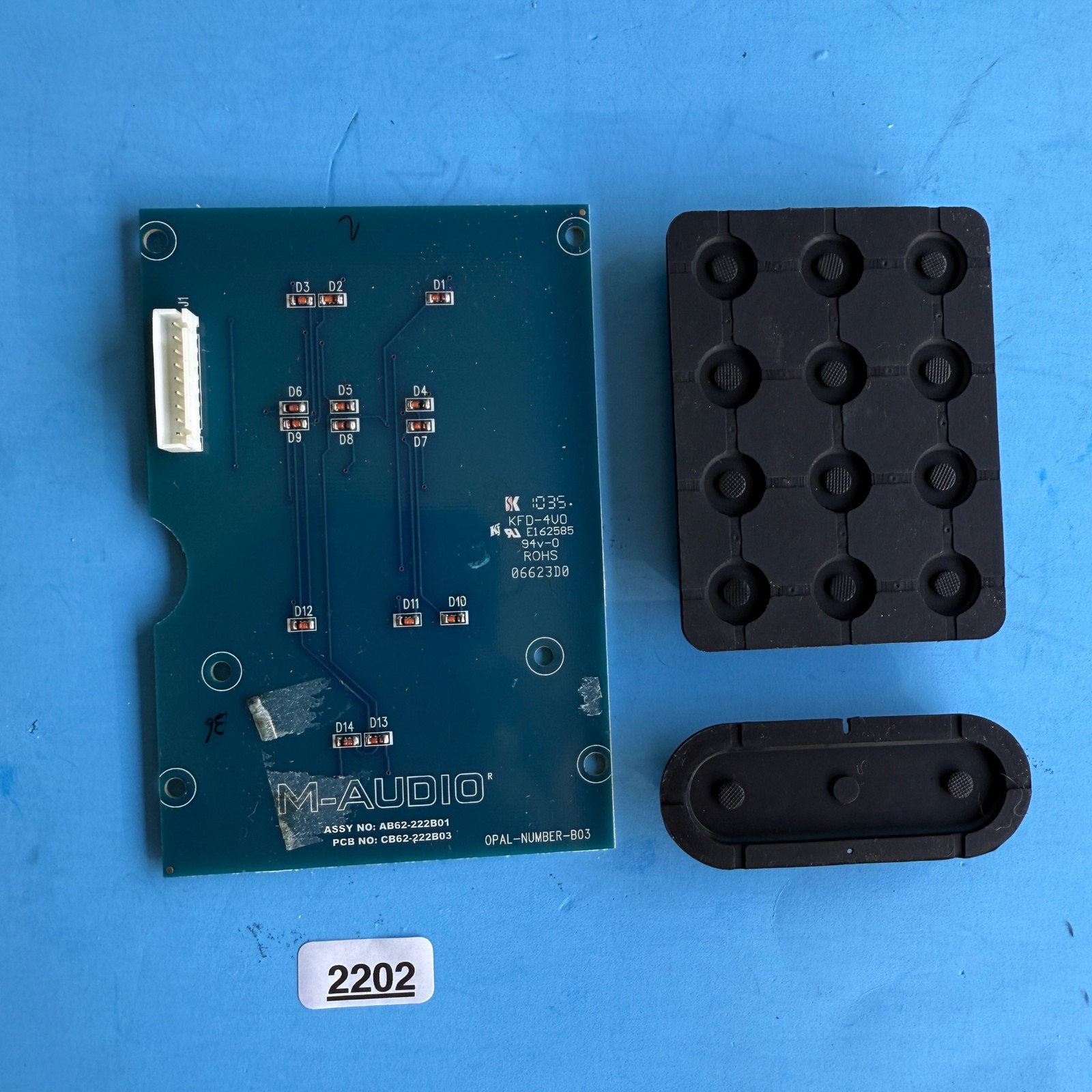 M-AUDIO AXIOM PRO 49 Keyboard MIDI Controller Part Keypad Board PCB & Number Pad