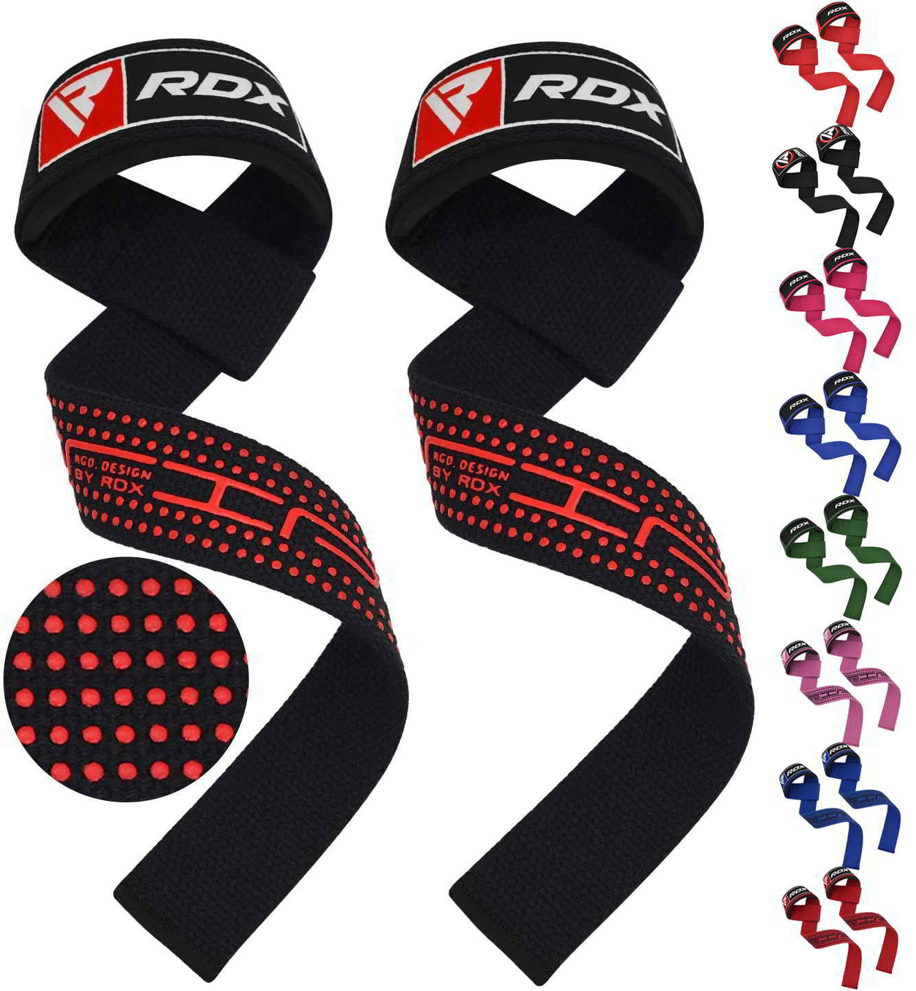 Lifting Straps by RDX, Gym Straps for Weightlifting, Deadlift Straps for workout