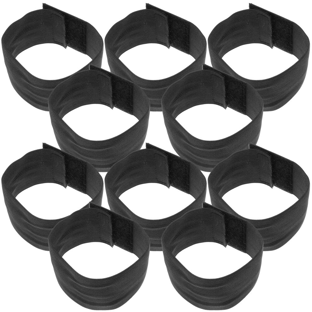 10pcs Funeral Memorial Arm Band Mourning Arm Band Police Band Elastic Arm Black