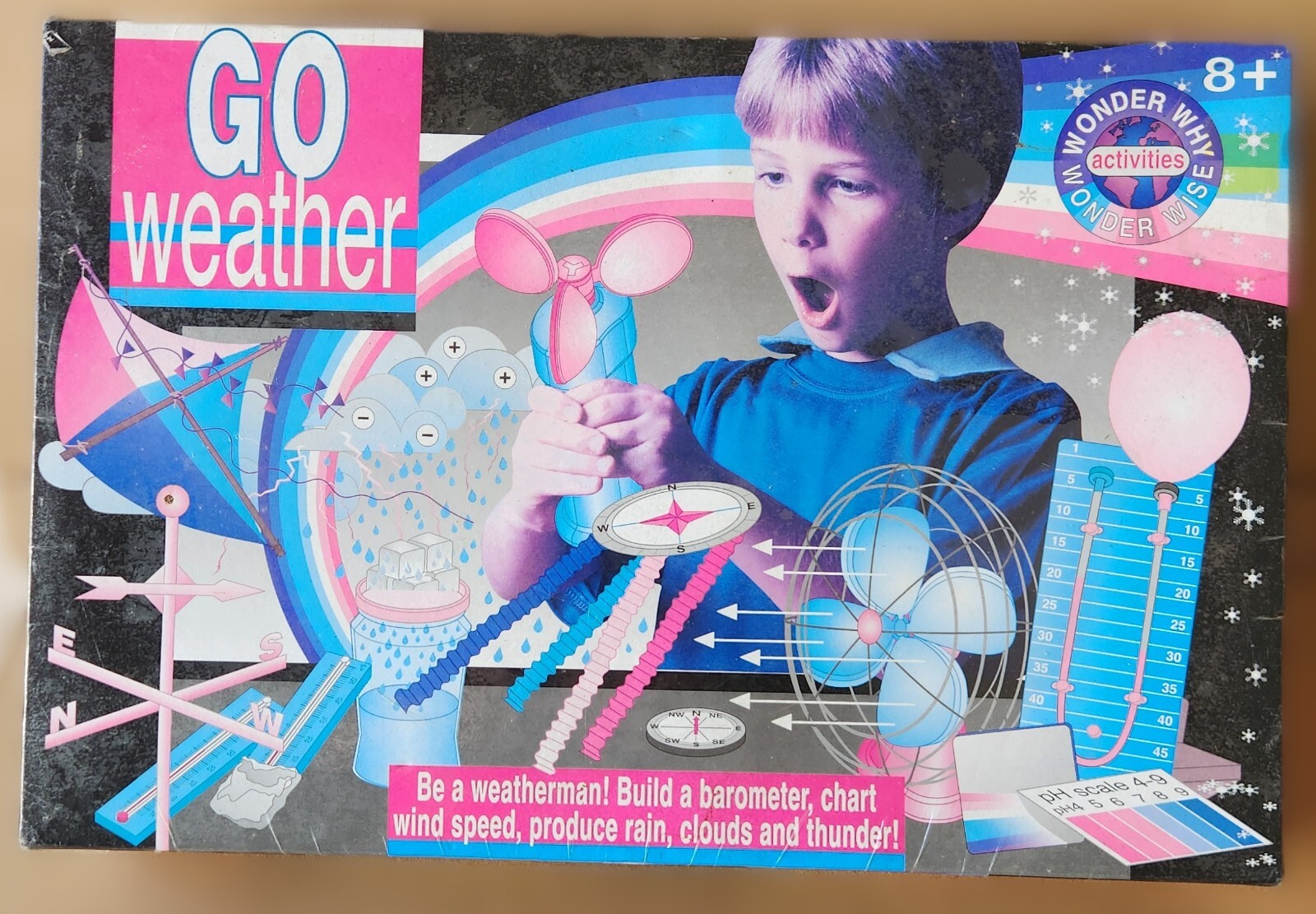 Go Weather Tree of Knowledge barometer measure rain fall chart clouds SEALED KIT