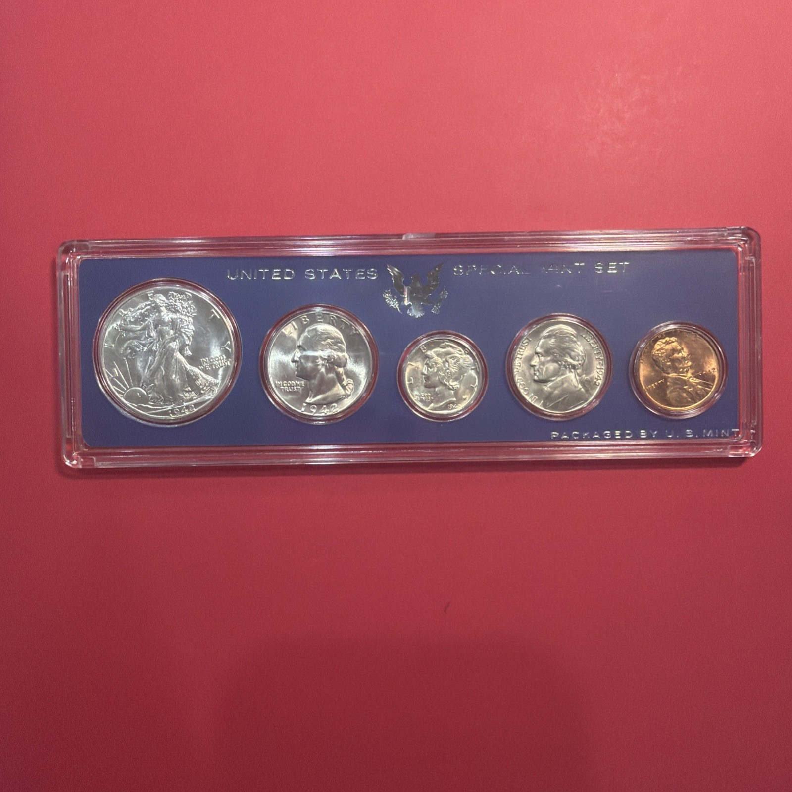 1942-P Type II BU UNC To Gem US Mint Coins In Special Government Mint Set Case