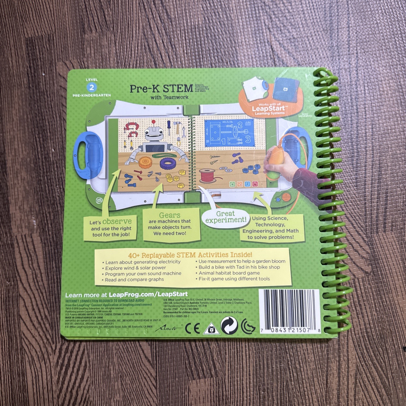 LeapFrog Leap Start Pre-Kindergarten Book — PRE-K STEM with Teamwork