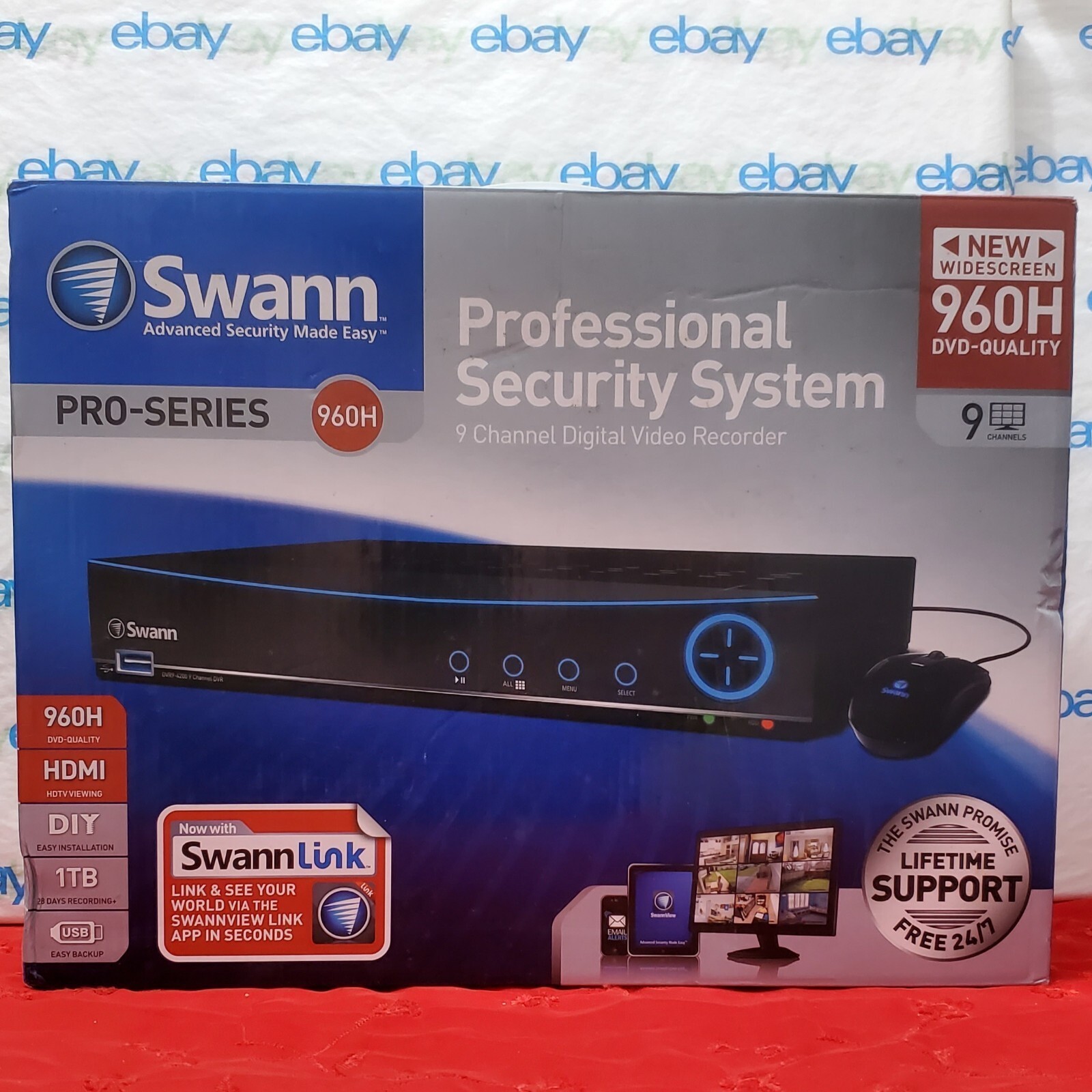 ✅️⭐️ Swann SWDVR-94200H / DVR9-4200 Digital Video Recorder 9-Ch 960H PRO-SERIES