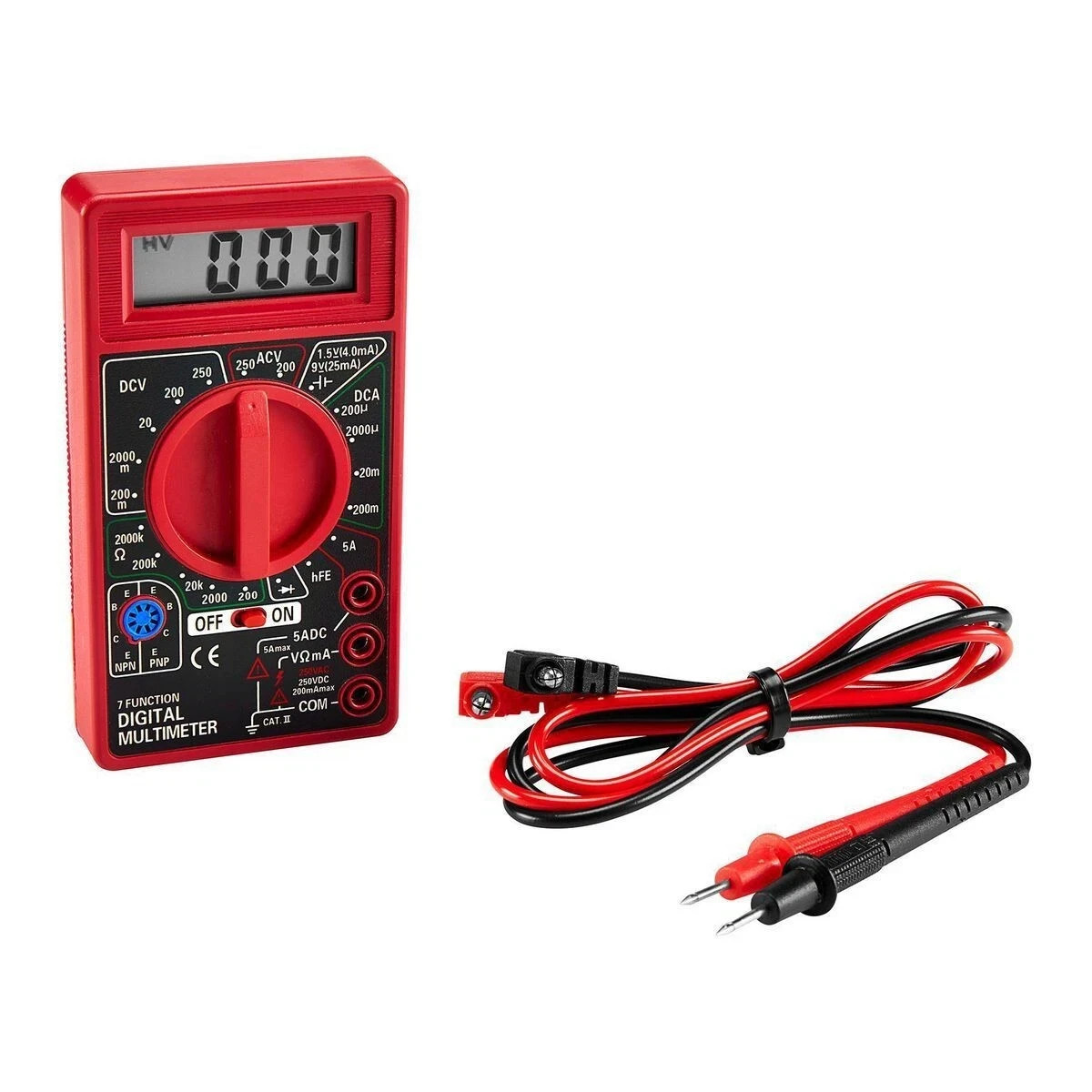 Harbor Freight Digital Multimeter 7 Function AC DC Current & Resistance #63759