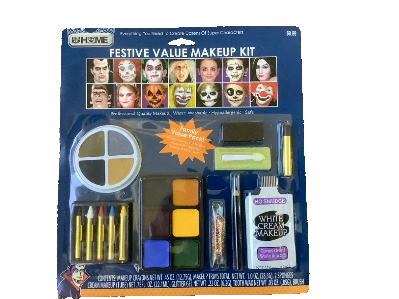 MEGA Lot 8 Glitter Eye Lash Makeup Kit Halloween Costume Fairy Tattoo