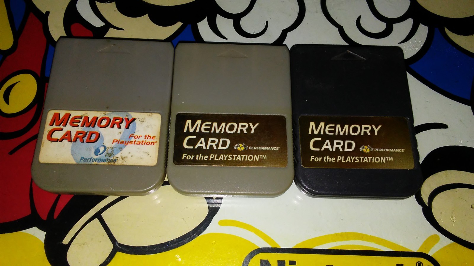 PlayStation 1 PlayStation Third Party Memory Cards (LOT OF 3)