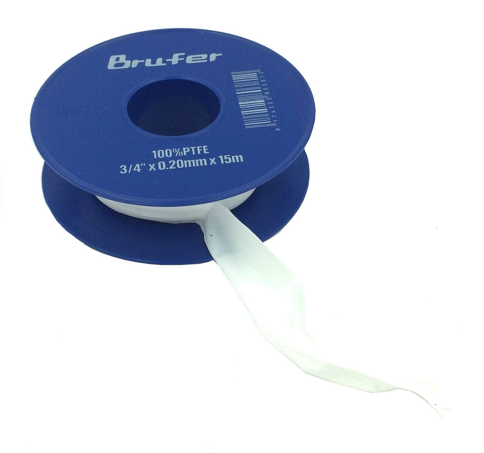 BRUFER PTFE Plumbers Plumbing Thread Seal Tape (3/4" - 5 Pack) 3/4" - 5 Pack