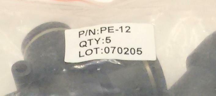 Pack of 5 New Pneuforce Conek PE-12 Pneumatic Metric Tees 12 mm Airline