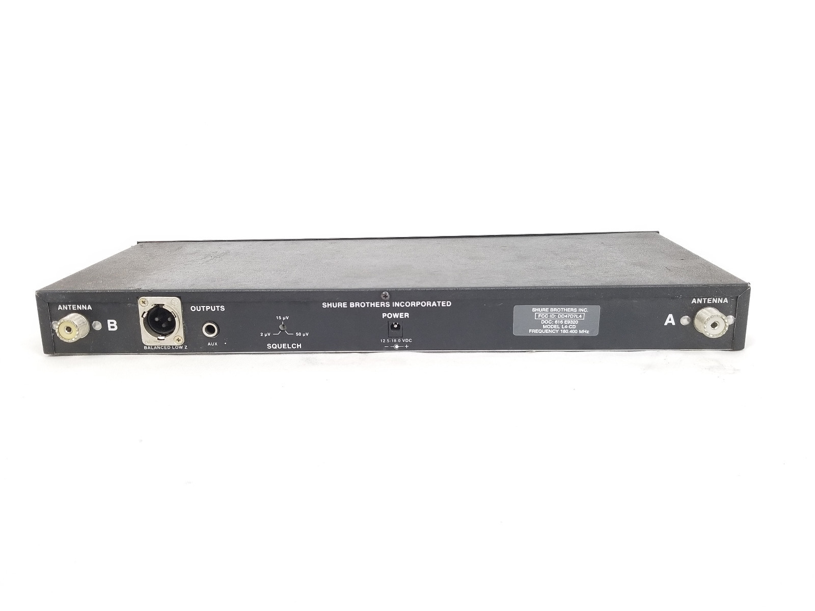 Shure Brothers L4 Marcad Diversity Wireless Receiver Model L4-CD