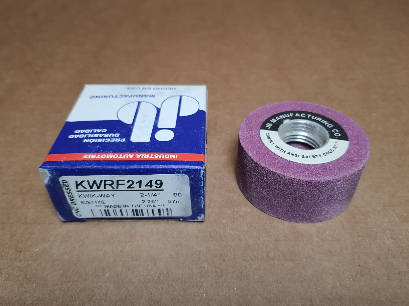 2-1/4" Kwik-Way Valve Seat Grinding Wheel (Ruby Fine)