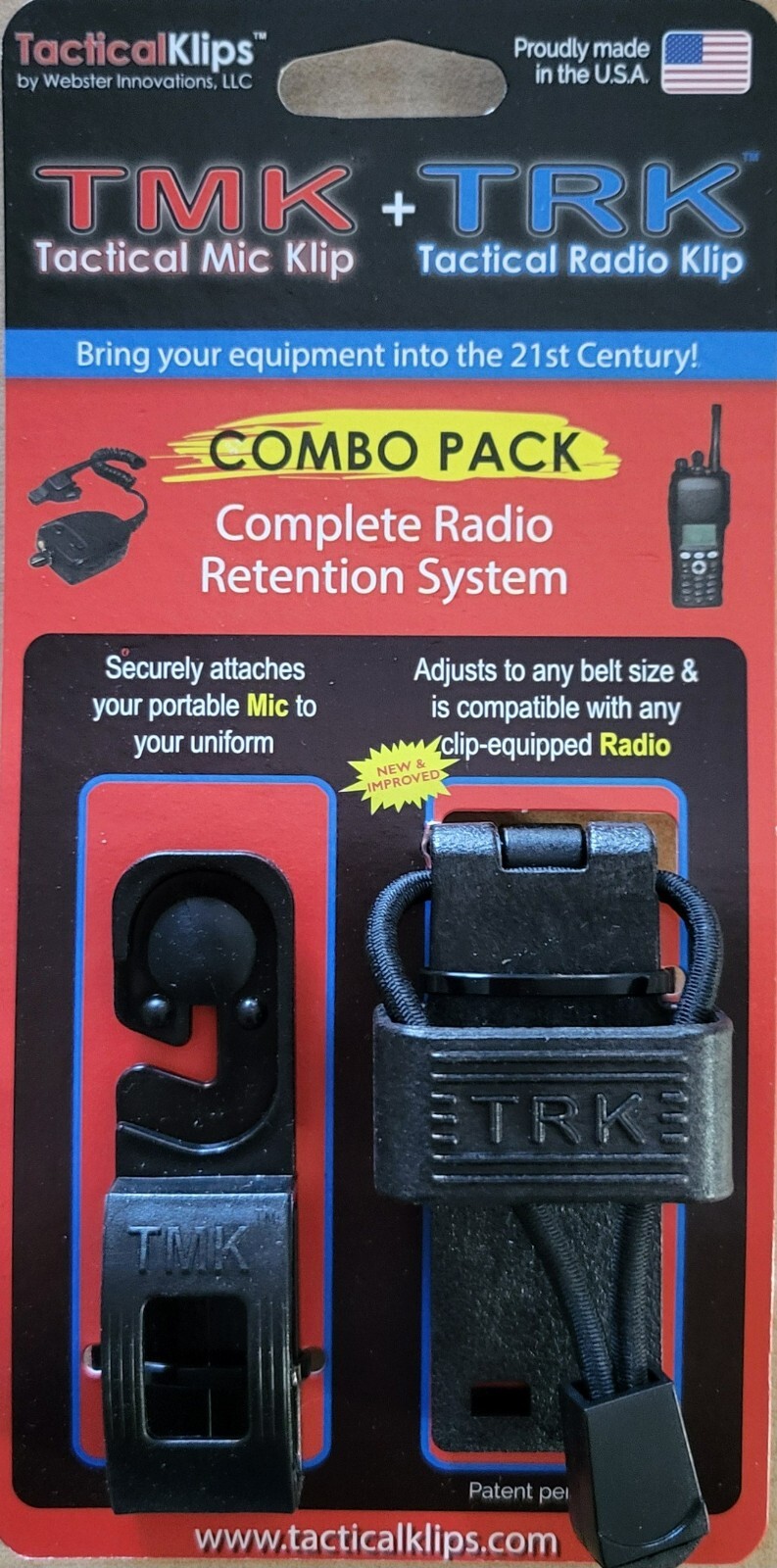 Tactical Klips Combo Pack TMK and TRK Complete Radio Retention System