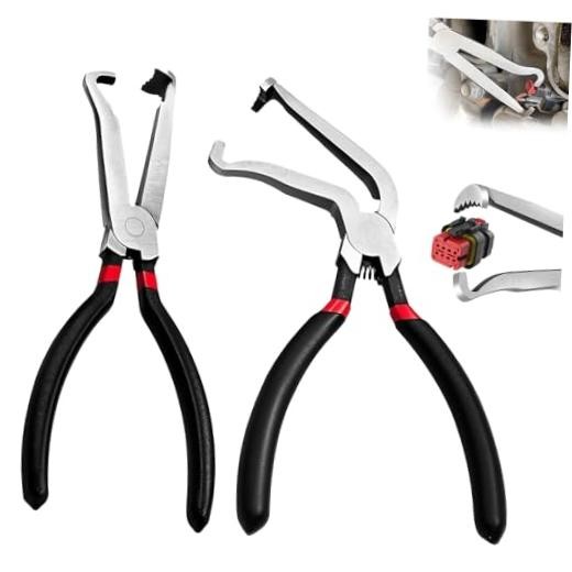 2Pcs Electrical Disconnect Pliers, 60 Degree Straight Connector Separator