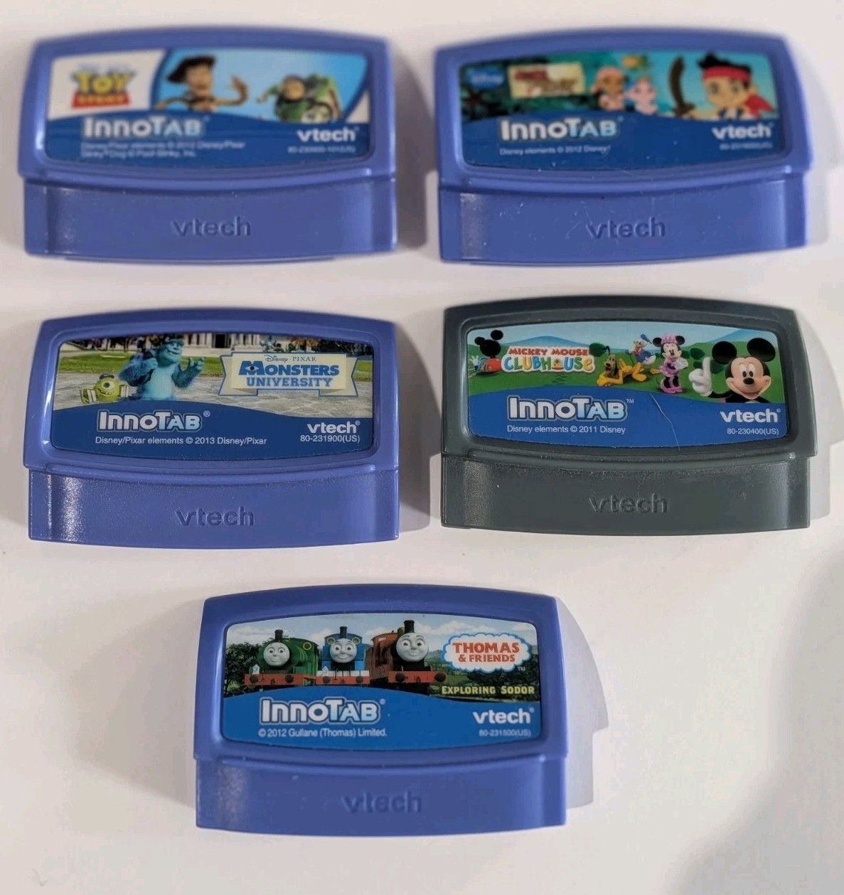 Vtech Innotab Game Lot of (5) With Pixar Toy Story Plus More