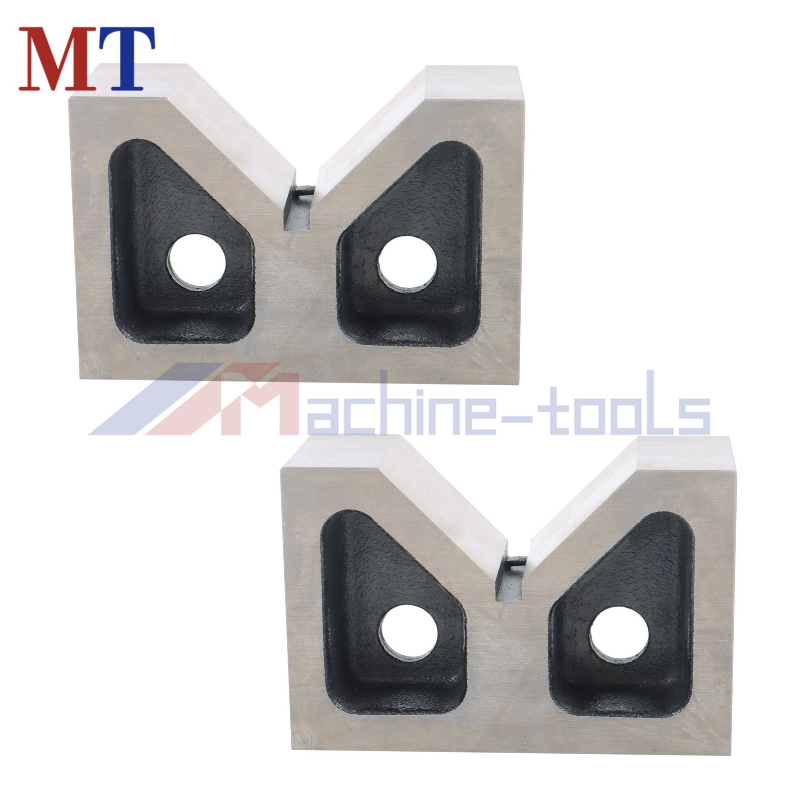 V-Block Ground 1*Pair 4" x 1-5/8" x 2-5/8" 90 Degree Cast Iron V-Blocks