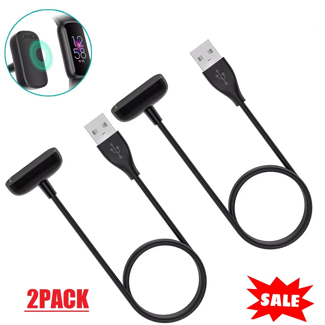 For Fitbit Charge 5/6/Luxe 3.3ft USB Charging Cable Magnetic Charger Charge Cord