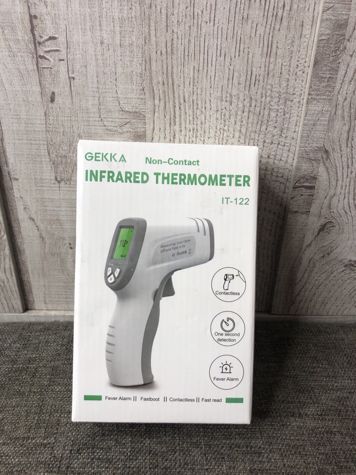 GEKKA Non Contact Infrared Thermometer IT-122 with Fever Alarm Fast Read Digital