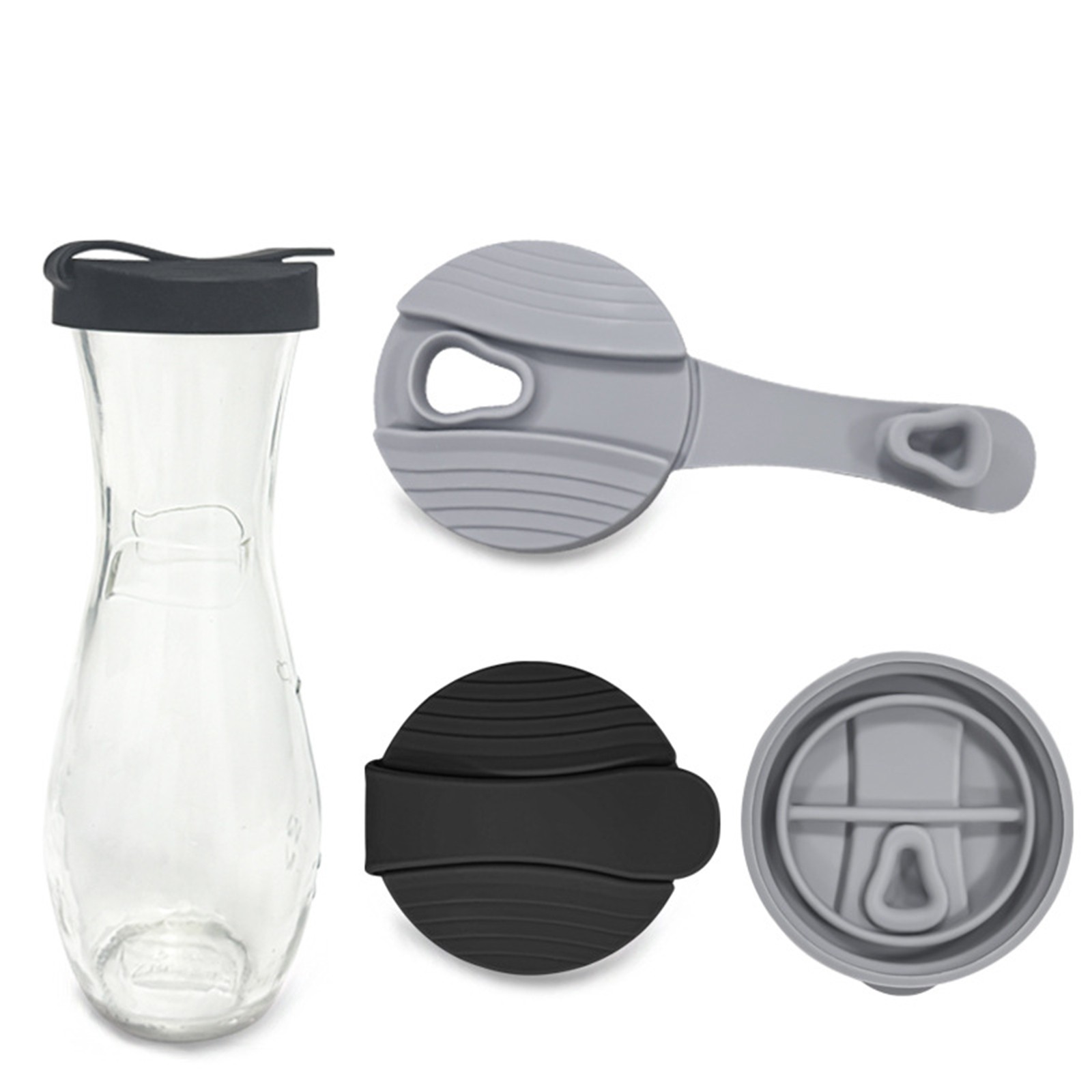 1Pcs Silicone Cruet Lids Bottle Replacement Lid for Cruets Salad Dressing Bottle