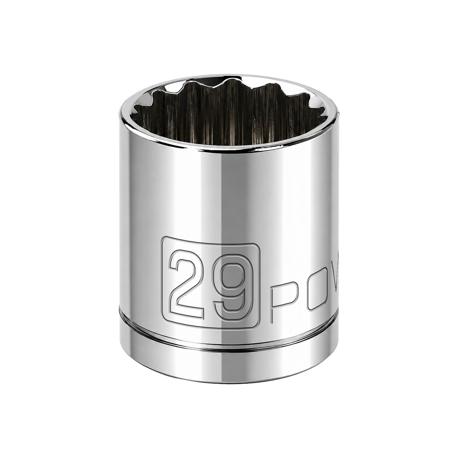 Powerbuilt 1/2 Inch Drive x 29 MM 12 Point Shallow Socket - 642035