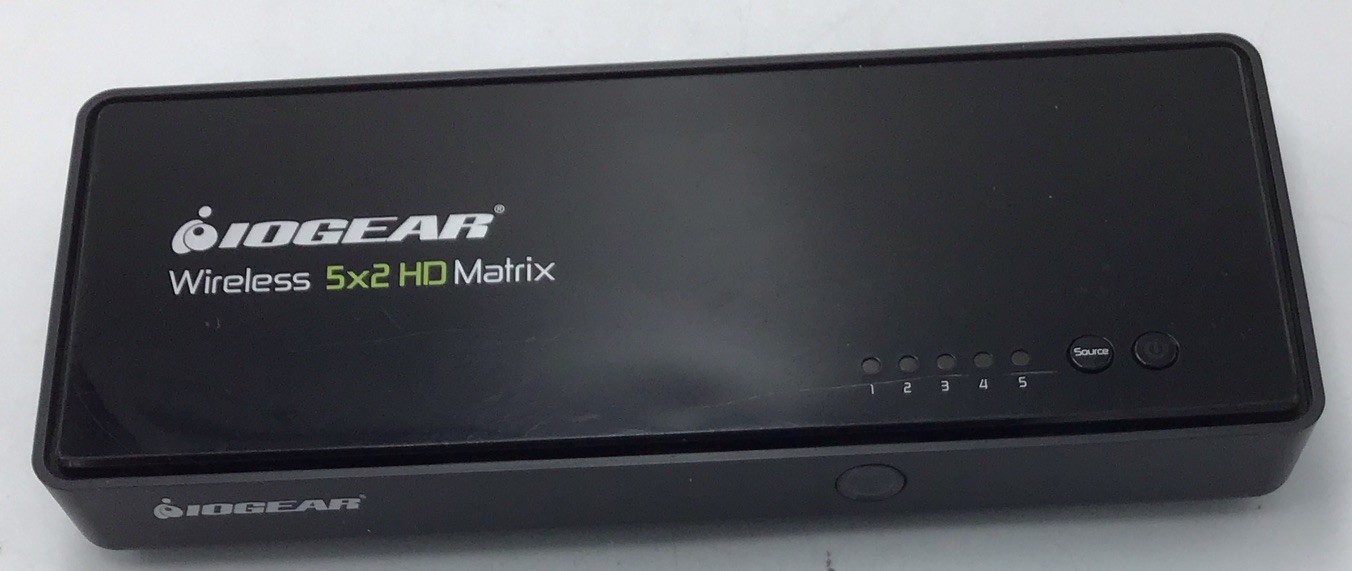 IOGEAR Wireless 5x2 HD Matrix Transmitter with Power Adapter.
