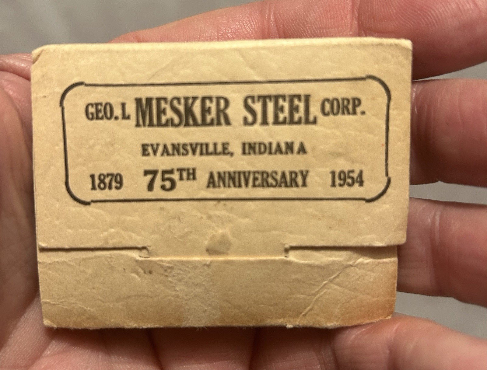 Vtg. Pack Of Golf Tees Advertises Mesker Steel Corp. Evansville IN 1879 To 1954