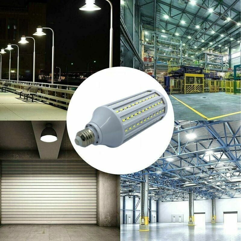 Huge Super Bright 300W Eq. LED Bulb 168-Chip Corn Light E26 E27 5000lm 50W White